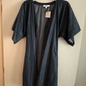 NWT Denim Kimono Jacket